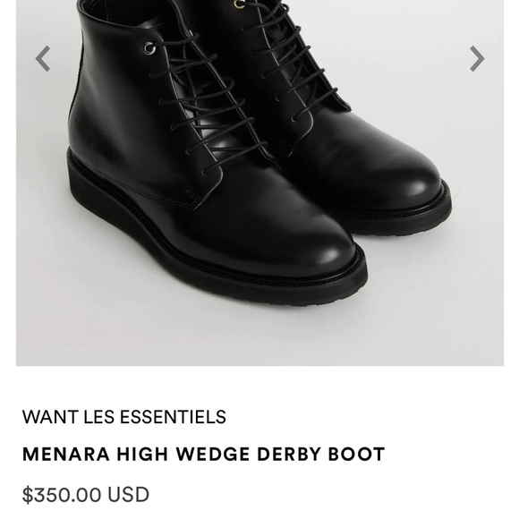 Want Les Essentials Derby Boot size 8 - Picture 11 of 11